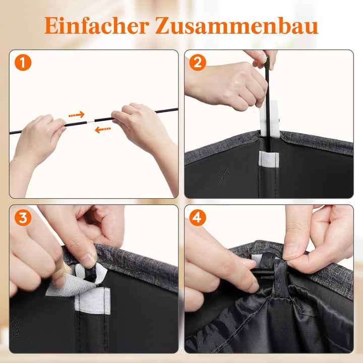 Lifewit 100L Pfandflaschen Sammelbehälter mit Deckel, Gross Pfandflaschen Aufbewahrung, Behälter Lee