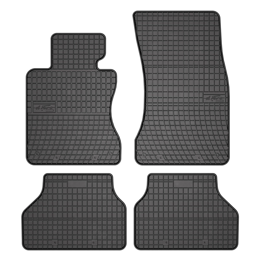 FROGUM EL Toro Gummimatten Ganzjähriges-Set von Autofussmatte Auto Fussmatten für BMW 5er E60 2003-2