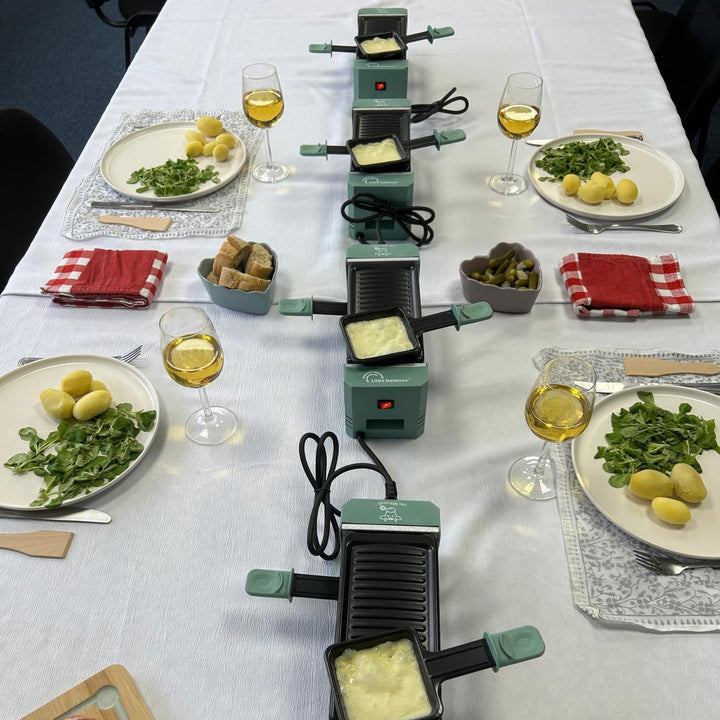 LTTLE BALANCE 8949 Happy Connect 2-4 Meuuuh…!, Raclette für 1 oder 2 Personen, Montage in Reihe von