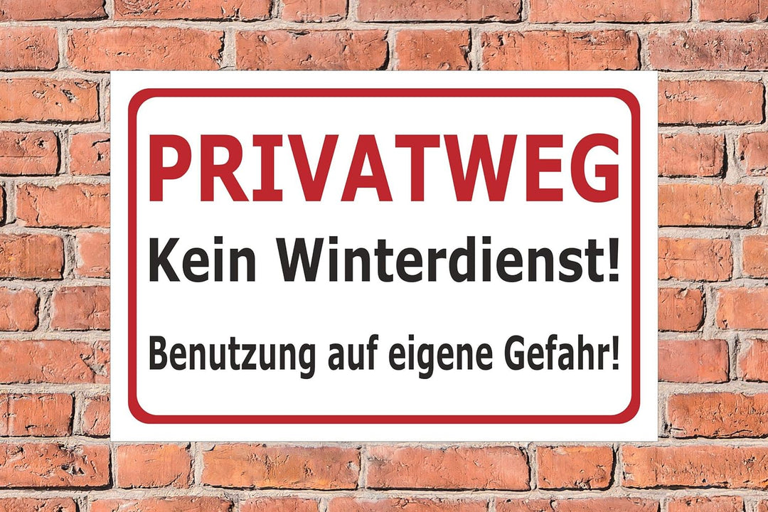 Melis-Folienwerkstatt Schild Privatweg - 60x40cm - Bohrlöcher - 3mm Aluverbund – 20 VAR S00018-024-B