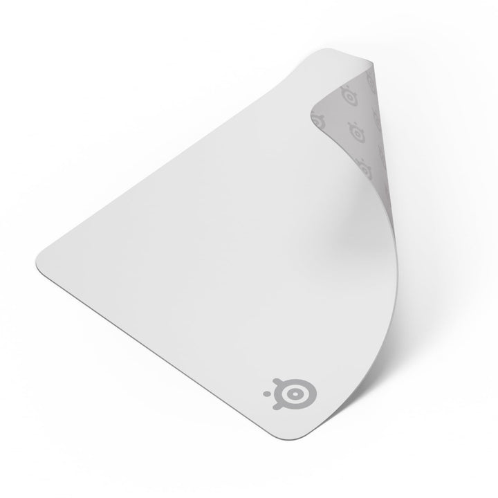 SteelSeries QcK Mauspad (Gross) – Weiss – Anti-Rutsch-Gummierung auf der Unterseite – Bestes Trackin