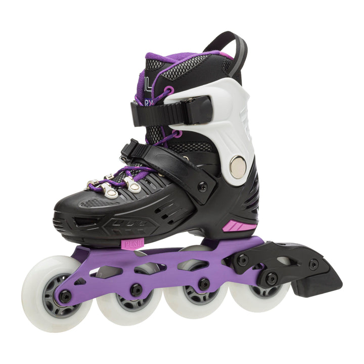 FILA SKATES Kid Nrk G Junior Inline Skate L 36-39 BLACK/VIOLET/PINK, L 36-39 BLACK/VIOLET/PINK