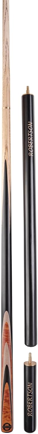 Robertson Snookerqueue, 3 Modelle, Profi Snooker Cue 2-teilig mit Verlängerung, Eschenholz, 9 mm Tip