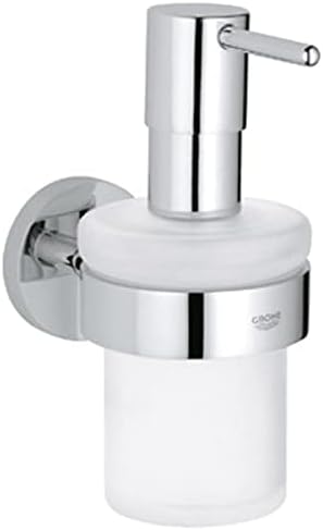 Grohe Essentials Seifenspender mit Halter, supersteel, 1 Stück, 40448DC1, Seifenspender mit Halter