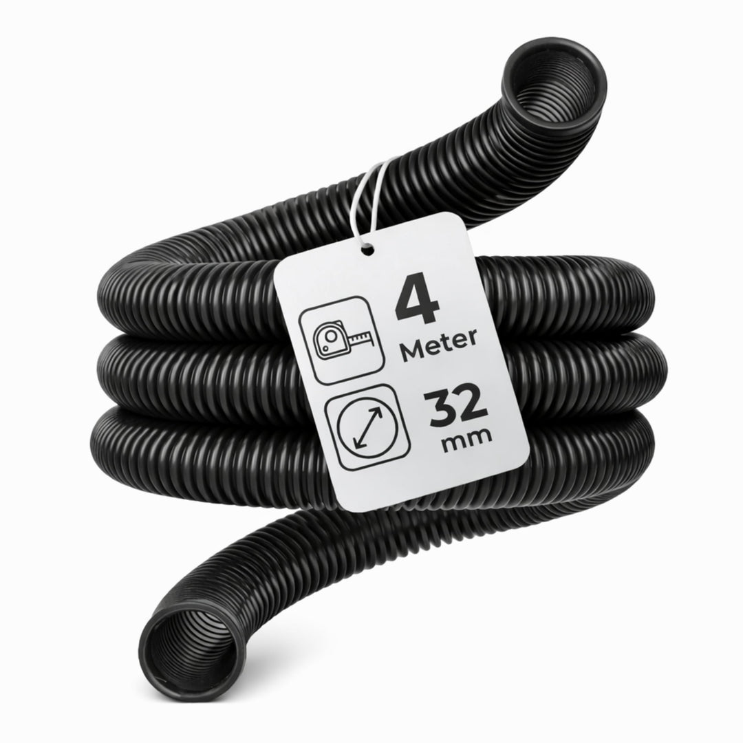 Microsafe® Saugschlauch DN32 (32 mm Innen / 40 mm Aussen) – 4 Meter – flexibel & robuster Absaugschl