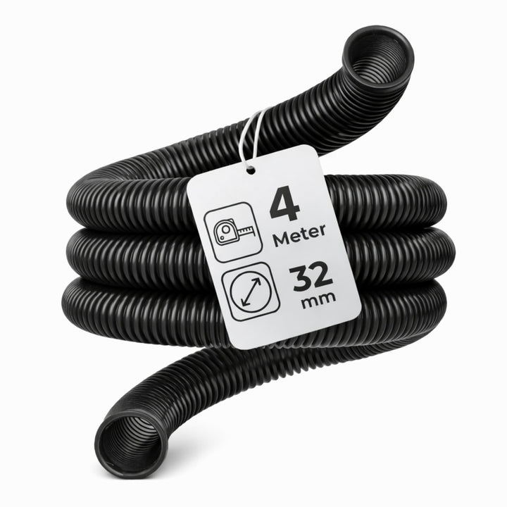 Microsafe® Saugschlauch DN32 (32 mm Innen / 40 mm Aussen) – 4 Meter – flexibel & robuster Absaugschl