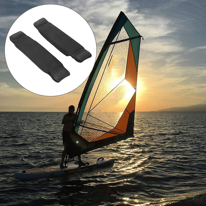 Nimomo 2 Stück Surfbrett-Fussschlaufen, schwarz, Kiteboard-Fussschlaufen, Ersatz für Kite-Surfbrett-