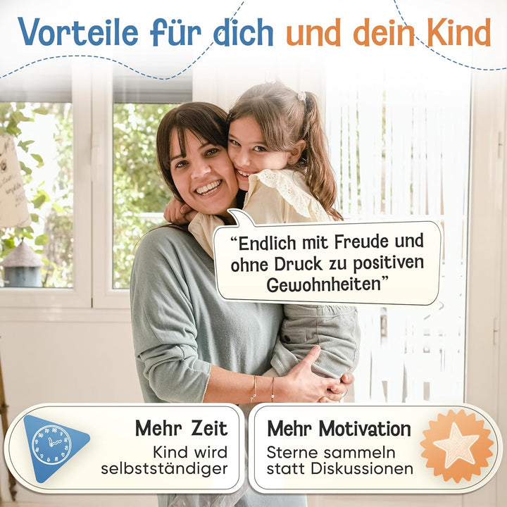 LIKARTO Belohnungstafel Kinder – [DAS ORIGINAL] – Montessori Aufgabenplaner & Magnettafel – individu