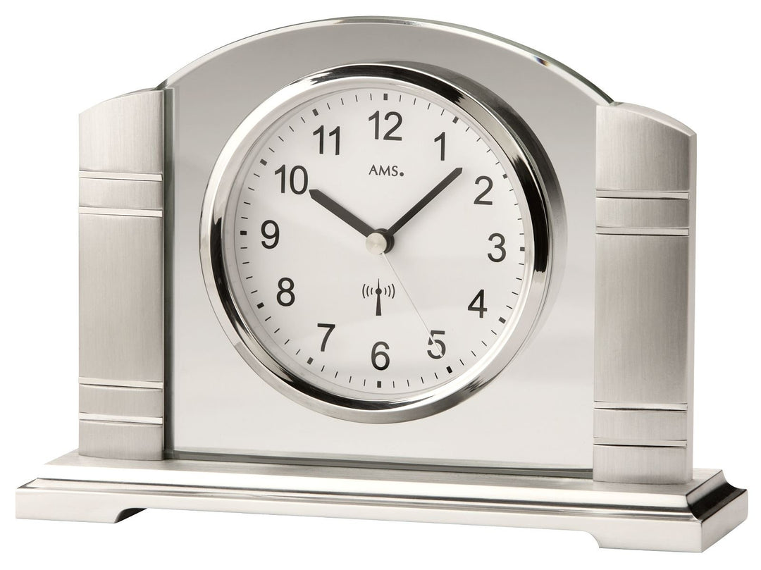 AMS Moderne Tischuhr mit Funkwerk, Batterie betrieben - Modern Style 5142