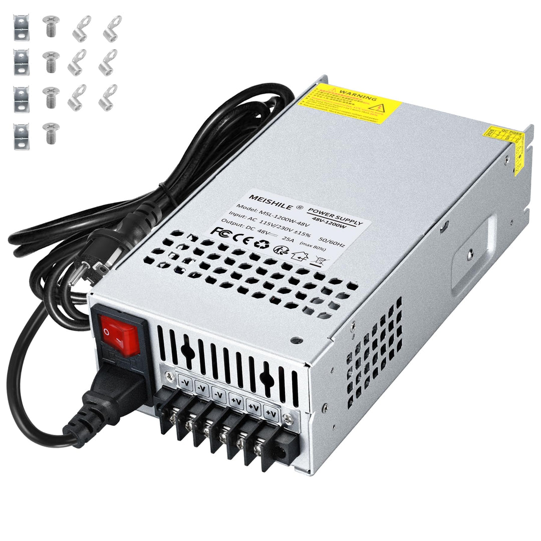 MEISHILE 12V 50A 600W Netzteil Schaltnetzteile Stromversorgung AC to DC Transformator für LED Licht