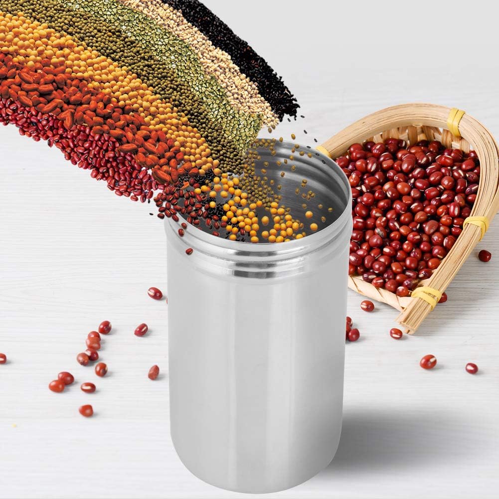 Kaffeedose aus Edelstahl Espressodose Teedose Edelstahldose mit Innendeckel für Kaffeepulver und Kaf