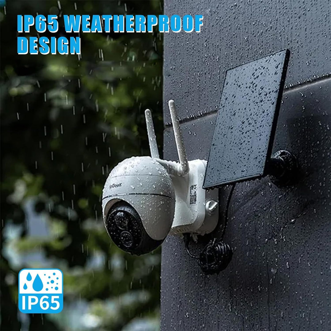 lvifloae Kamera Solarpanel kompatibel mit Ring Spotlight, 6W, Schnellladung, IP65, wasserdicht, vers