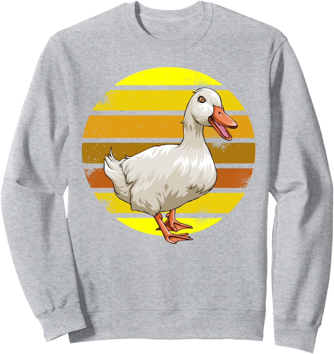 Duck Retro Funny Water Ducklings Gift Sweatshirt