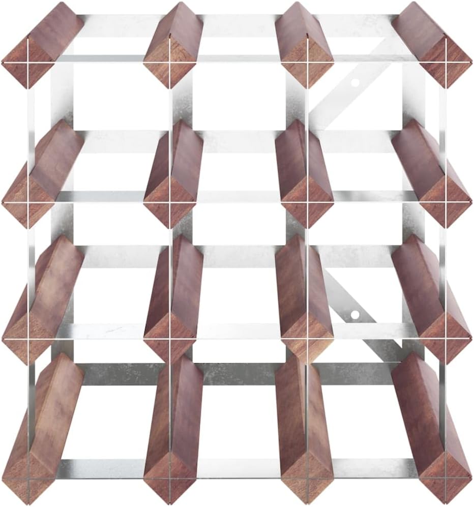 vidaXL Weinregal für 12 Flaschen Weinhalter Weinflaschenhalter Flaschenregal Weinständer Weinflasche