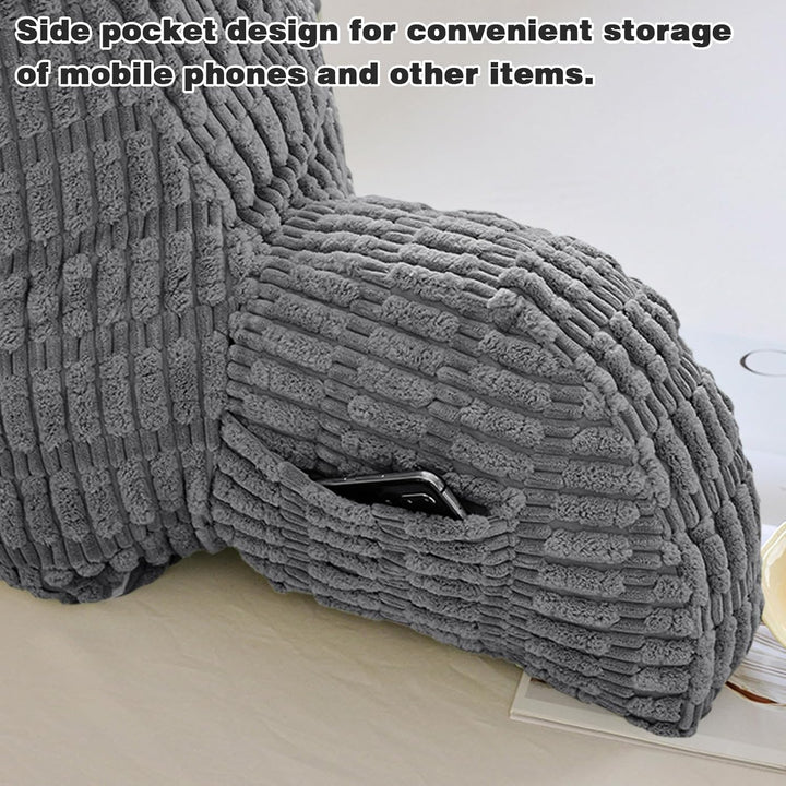 Lesekissen für Bett Und Sofa,Rückenstützkissen Lesekissen mit Armlehne, Erwachsenensofa mit Rückenle
