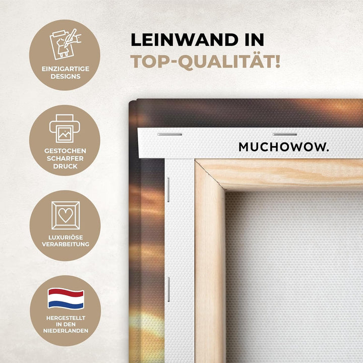 MuchoWow© Leinwandbild Gross 120x80 cm XXL Dekoration Wohnzimmer Bilder Aufhängen Wall Decoration Li