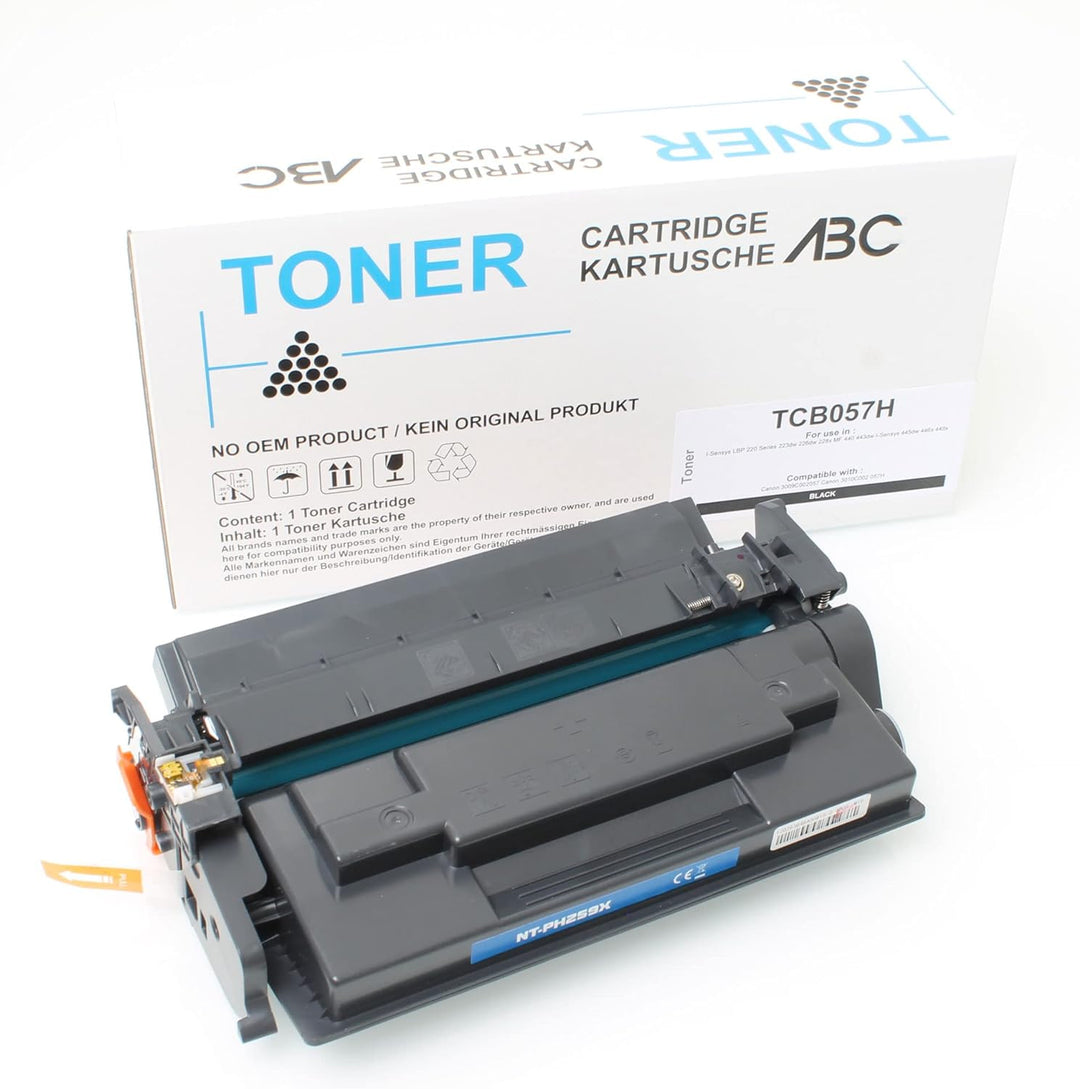 ABC Kompatibler Toner für Canon 057 057H I-Sensys LBP220 LBP223dw LBP226dw LBP228x MF440 MF443dw MF4