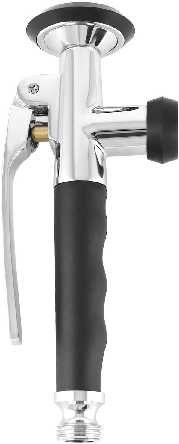 QWORK® Messing Handbrause inkl. Feststellbügel, Sprühkopf für Küchenspüle-Wasserhahn - Universeller
