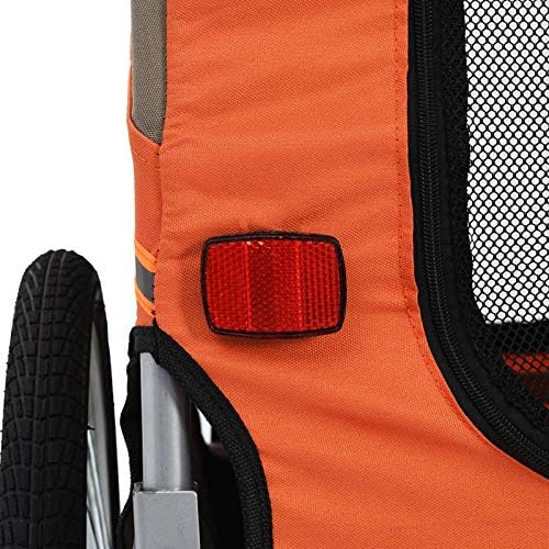 Fahrradanhänger für Hunde, Kapazität 40 kg, Kinderwagen mit Kupplung, drehbar, Sicherheitsnetz, Rege