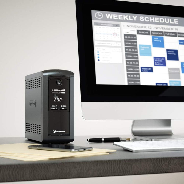 CyberPower Systems SystemsUSV ValuePRO VP1000EILCD Green Power UPS 1000VA/5 1000 VA/550 W, 1000 VA/5