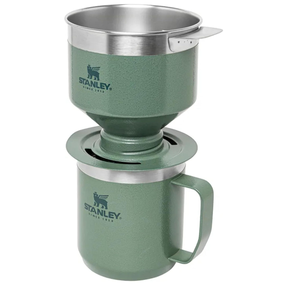 STANLEY 1913 Camp Mug becher 354 ml mit Perfect Brew Pour Over Set - Hält 1.5 Stunden Heiss - 3 Stun
