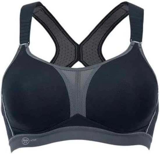 Anita Active Dynamix Star Sport-BH – Damen Sport BH X-Back, Maximum Support &amp; starker Halt 70A Black
