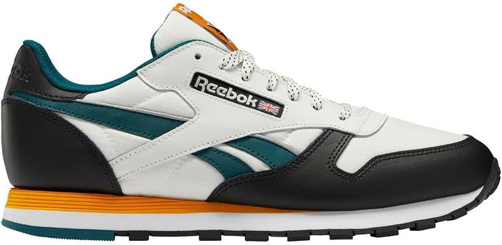 Reebok Classic Leather, Weiss 40 EU Beigegelbgruenschwarz, 40 EU Beigegelbgruenschwarz