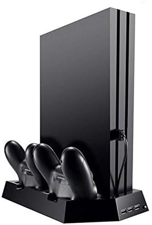 OSTENT Dual Controller Ladegerät Lüfter USB Hub Vertikale Ständer für Sony PS4 / Slim/Pro Konsole