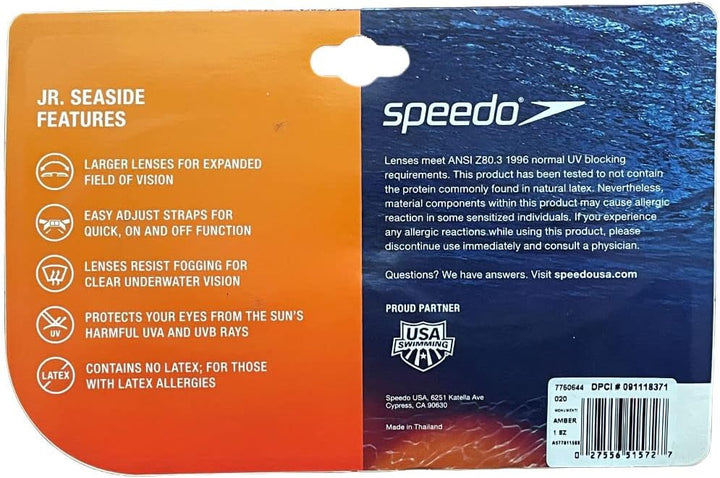 Speedo Junior Schwimmbrille Monument Amber