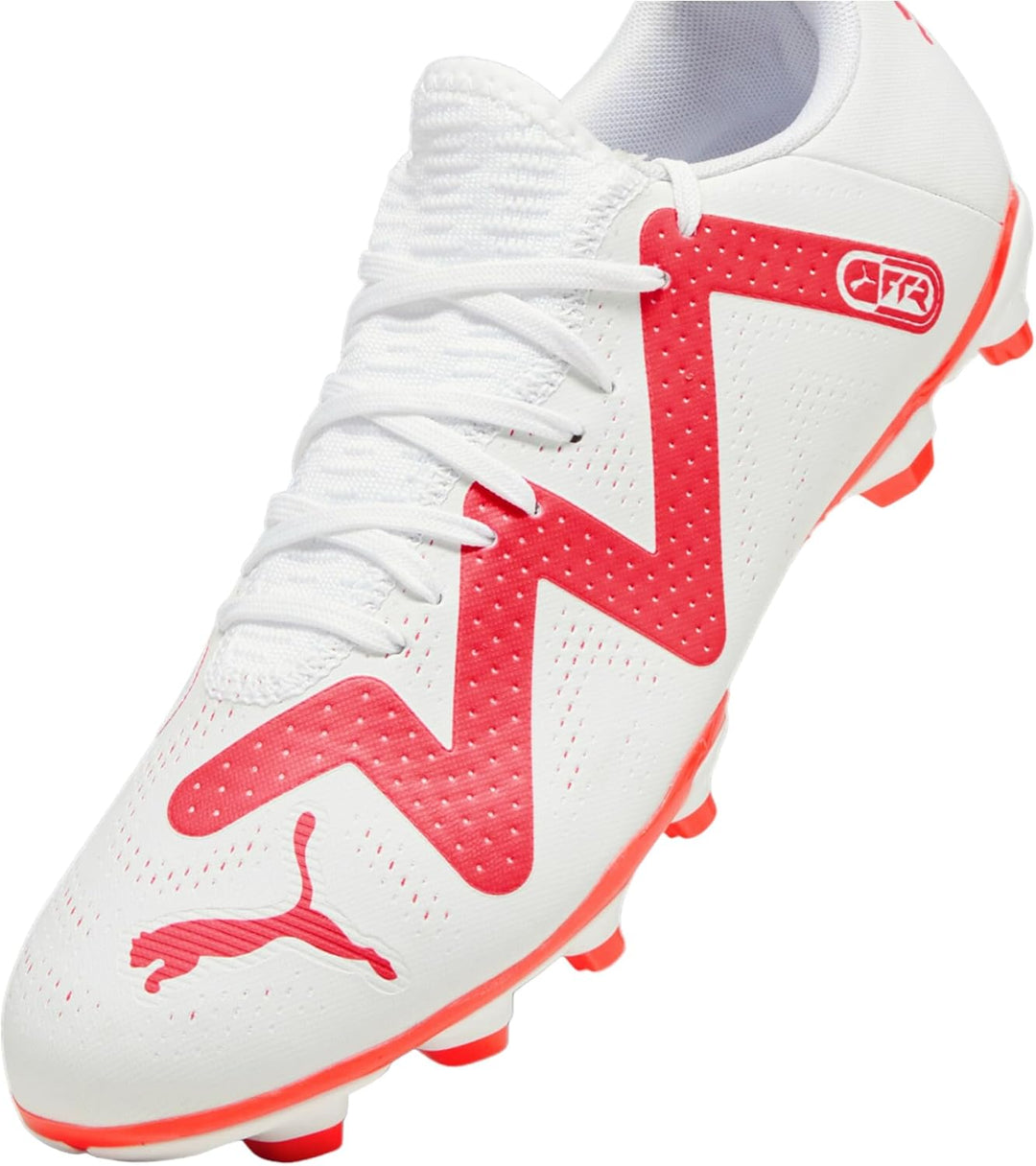 PUMA Herren Future Play Fg/Ag Fussballschuh, Puma White Fire Orchid