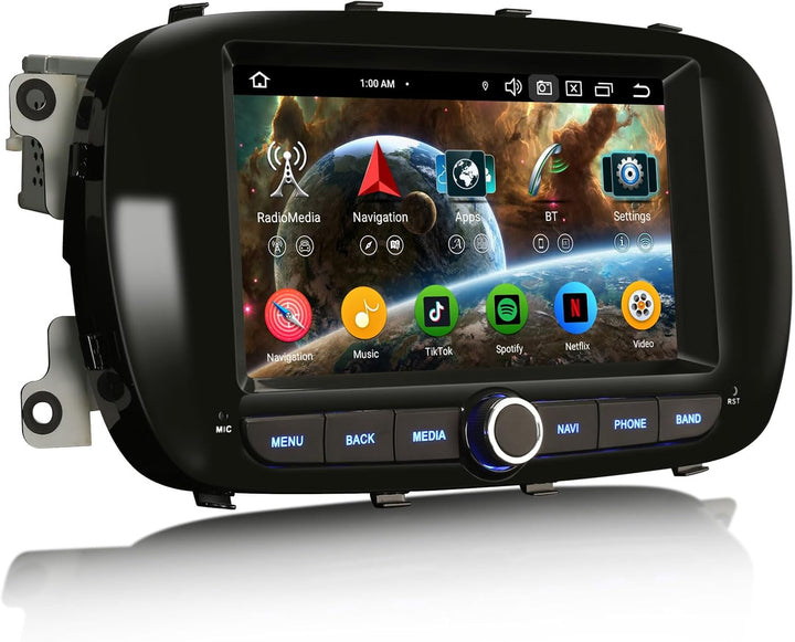 8-Kern 4GB+64GB Android 14 DAB+ Autoradio Für Fiat 500X 2014-2020 mit GPS Navigation Unterstützt Wir