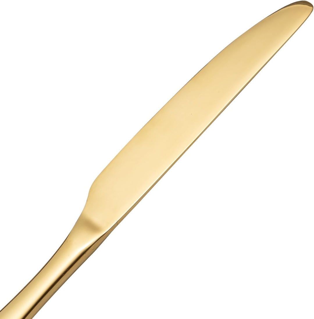 Besteck Set, Edelstahl Spiegelpoliert 30 teilig Besteckset für 6 Personen, Essbesteck Set mit Messer