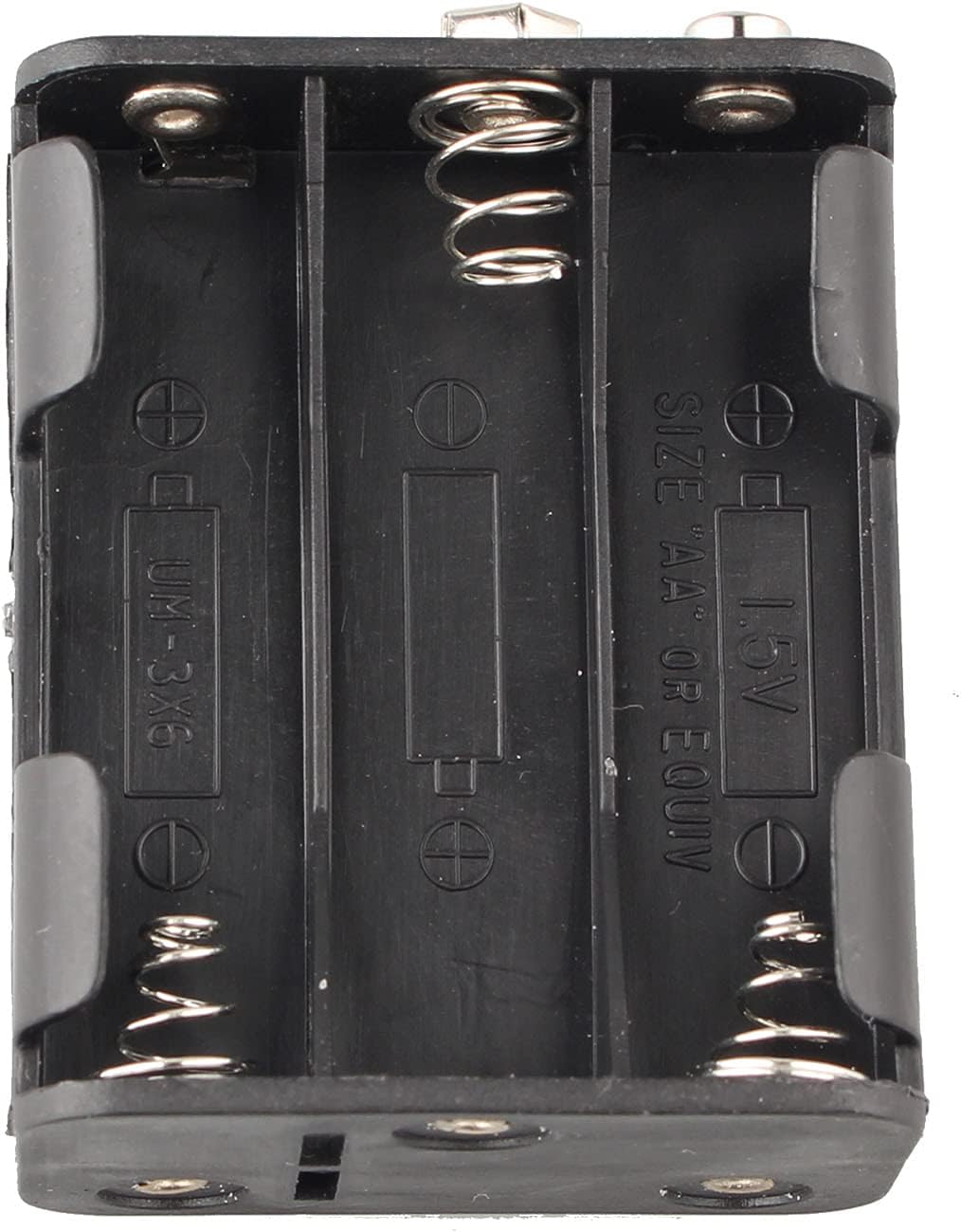 5 Stück 6 x 1,5 V AA Batteriehalter Etui 9V 6 Steckplätze Kunststoff Batterie Aufbewahrungsbox Doppe