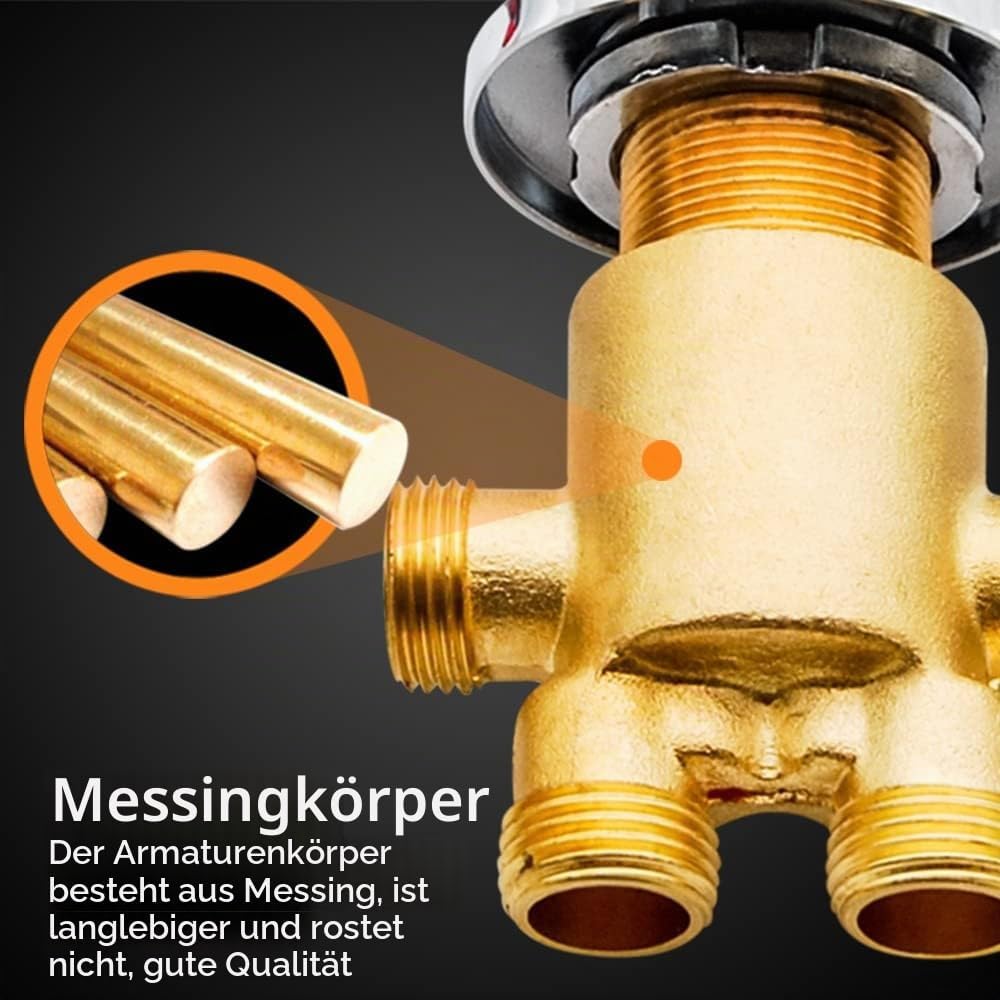 AFUDER Wasserhahn Badewanne Badewannenmischer Duscharmaturen Badezimmer Wasserhahn Kaltes Heisses Wa