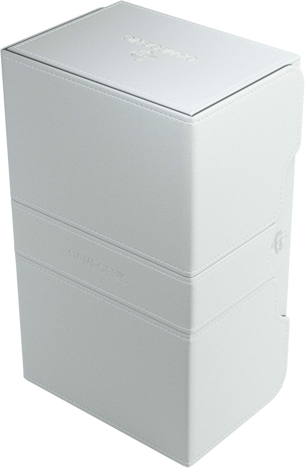 Gamegenic GGS20028ML Stronghold 200-Card Convertible Deck Box, White Weiss, Weiss