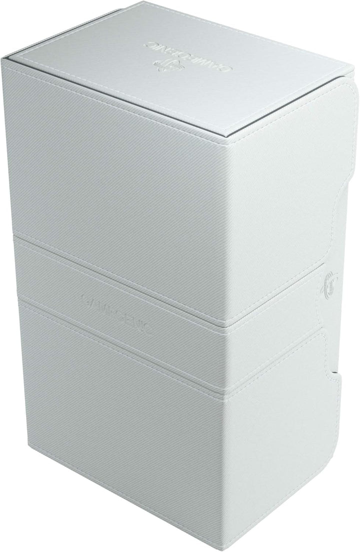 Gamegenic GGS20028ML Stronghold 200-Card Convertible Deck Box, White Weiss, Weiss