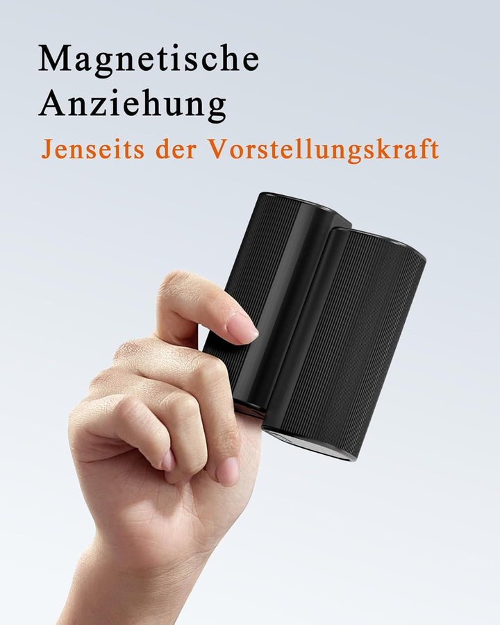 Handwärmer Elektrisch, 10000mAh Taschenwärmer Aufladbar, Split-Magnetic 2er-Pack, Ladeetui oder Typ-