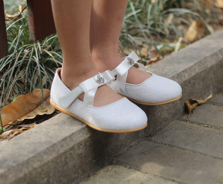 EIGHT KM - Kleinkind Mädchen Kleid Ballerinas Schuhe - Mary Jane Wohnungen - Prinzessin Hochzeit Sch