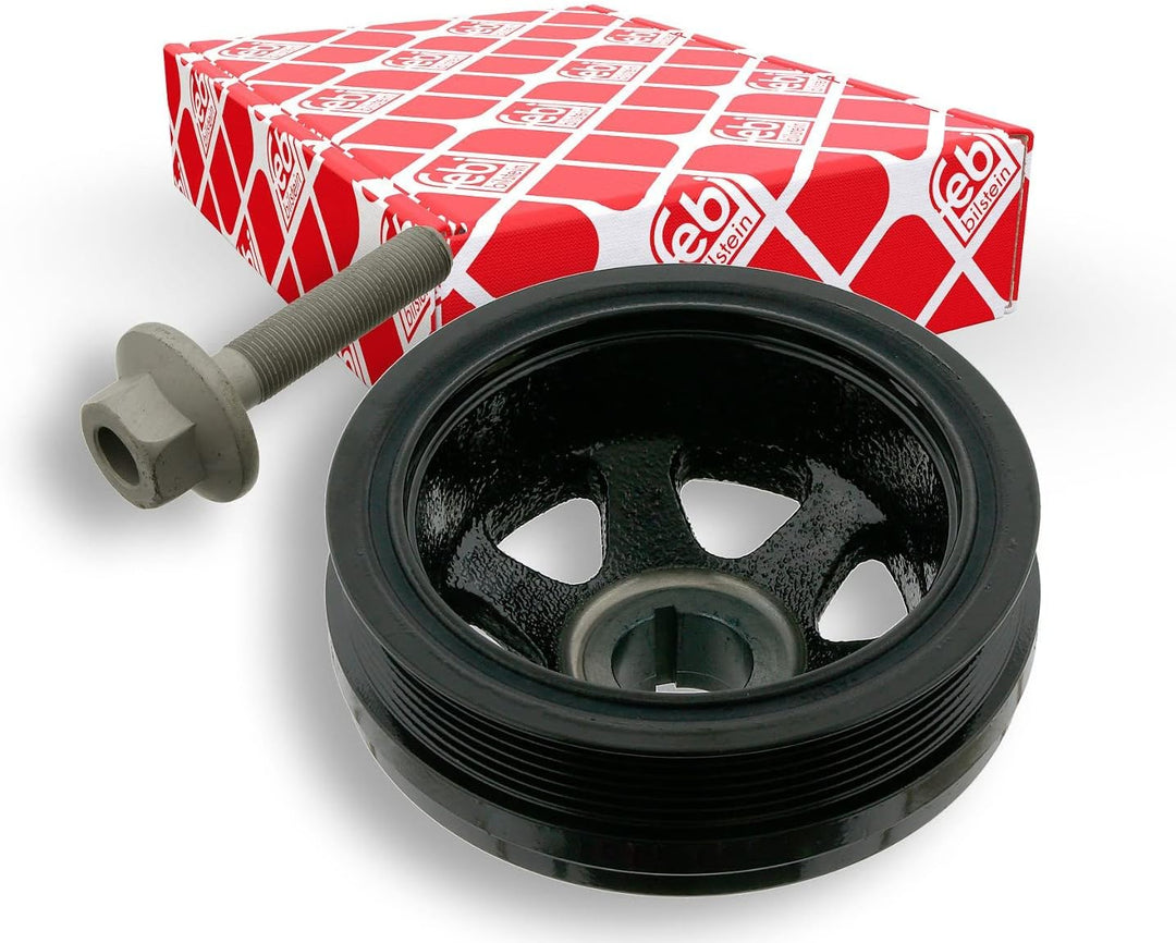 febi bilstein 33558 Riemenscheibe (entkoppelt) für Kurbelwelle, mit Schraube , 1 Stück