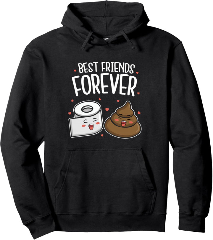 Best Friends Forever - Klopapier Kackhaufen Kacke Partner Pullover Hoodie
