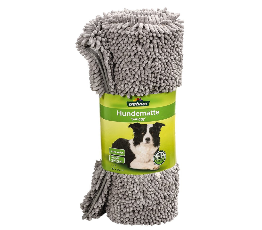 Dehner Lieblinge Hundematte Snuggy, ca. 89 x 66 cm, Polyester, grau, 89 x 66 cm