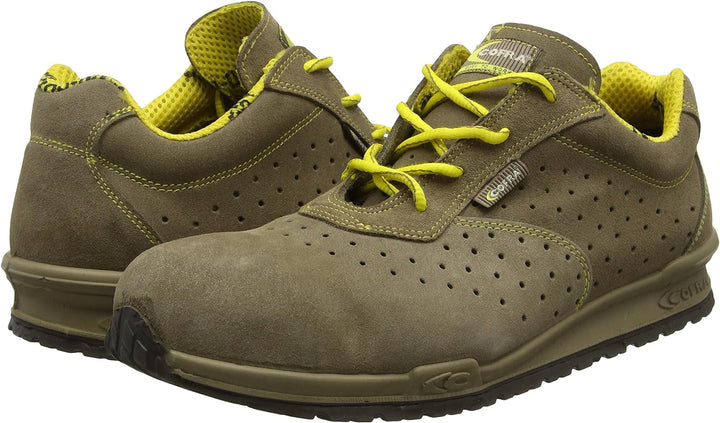 Cofra 78670-008.W47 DORIO S1 P SRC Sicherheitsschuhe, Beige/Gelb, Grösse 47 47 EU, 47 EU