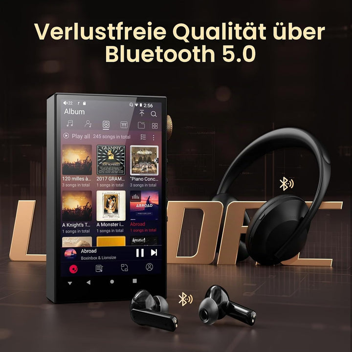 160GB Hi-Res Audio Player, Oilsky HiFi MP3 Player Bluetooth und WiFi, 4,02" Digitaler DSD512 Verlust