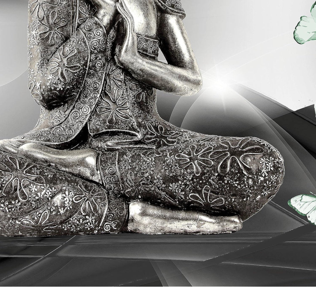 Runa Art Wandbilder Buddha Feng Shui 5 Teilig Bild auf Vlies Leinwand Deko Wohnzimmer Schlafzimmer S