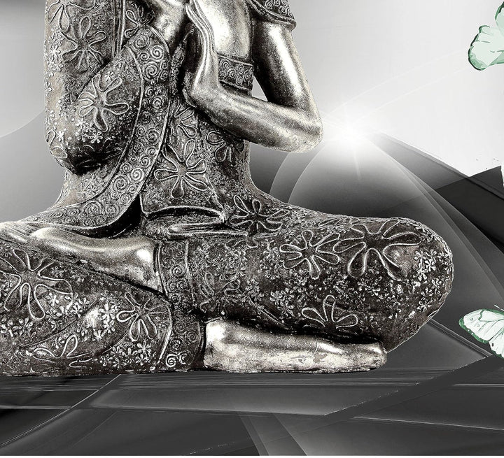 Runa Art Wandbilder Buddha Feng Shui 5 Teilig Bild auf Vlies Leinwand Deko Wohnzimmer Schlafzimmer S