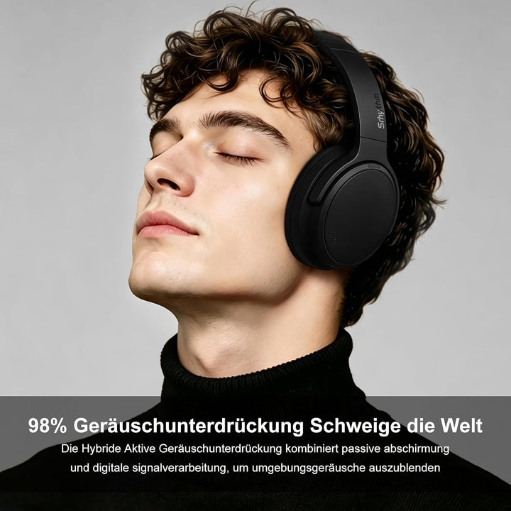 Srhythm NiceComfort 35 (2. Generation) Hybrid-Kopfhörer mit Geräuschunterdrückung, Bluetooth 6.0, 5
