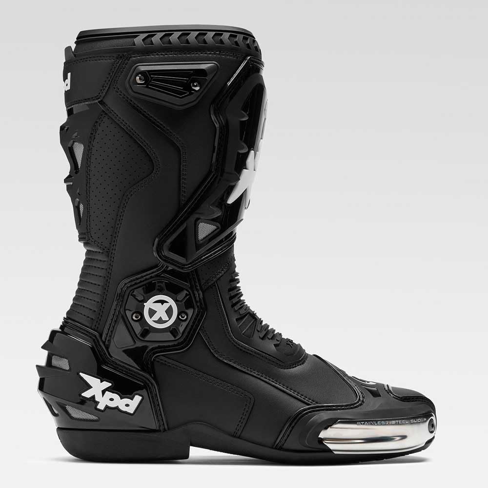 XPD XP6-S Motorrad Stiefel, schwarz, 39 Schwarz 39 EU, Schwarz 39 EU