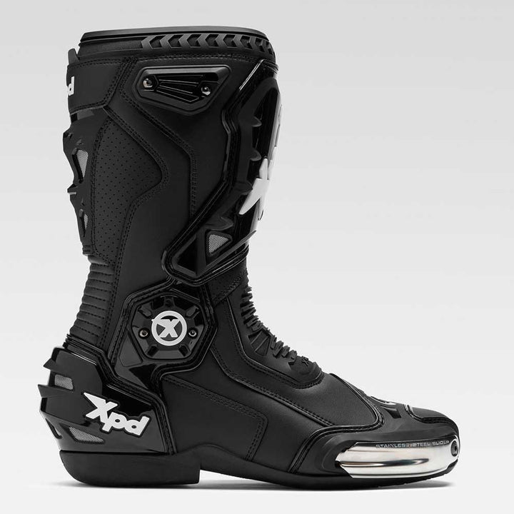 XPD XP6-S Motorrad Stiefel, schwarz, 39 Schwarz 39 EU, Schwarz 39 EU