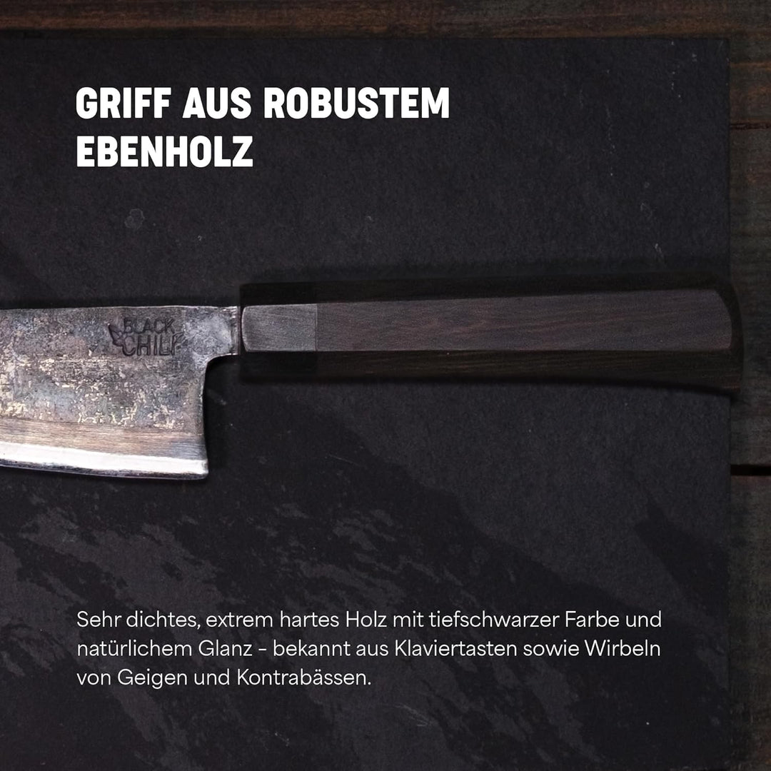 BLACK CHILI MESSER Leichtes Allroundmesser LU-OI-16 - Scharf (Klinge: 16 cm) aus vietnamesischem Car