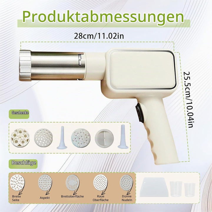 Elektrische Nudelmaschine Handheld, Elektrische Nudel Presse Pastamaschine Automatische Handheld Noo